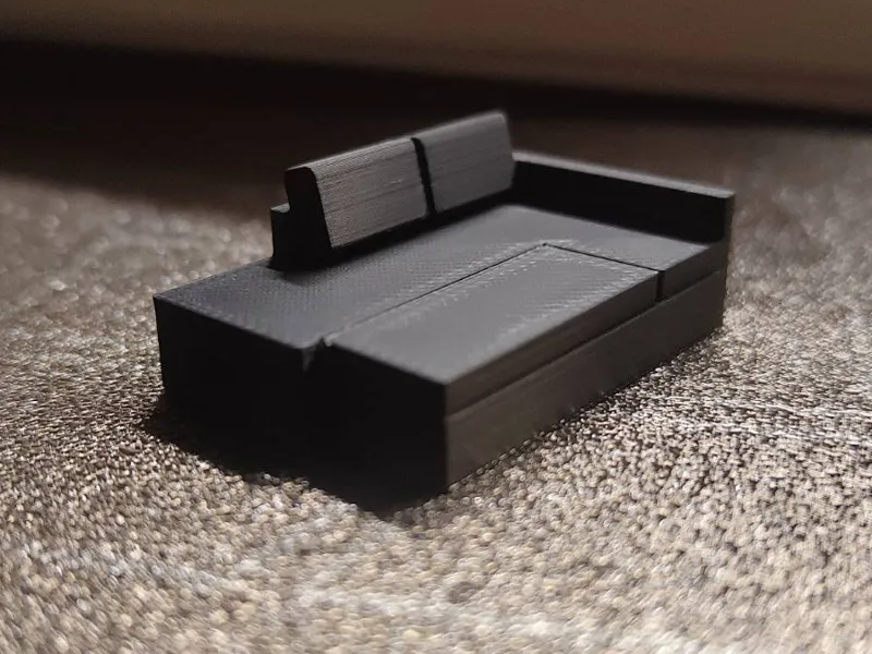 Unfolded Couch Sofa Miniature 1:60