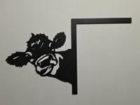 Peeking Cow Door Corner
