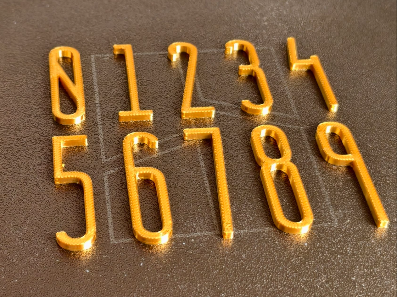 简约大气高级感数字DIY门牌号码