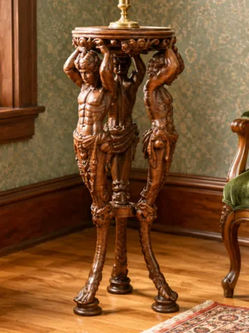 Figura decorativa: Miniature Antique Neoclassical Gueridon — vista de referencia 2