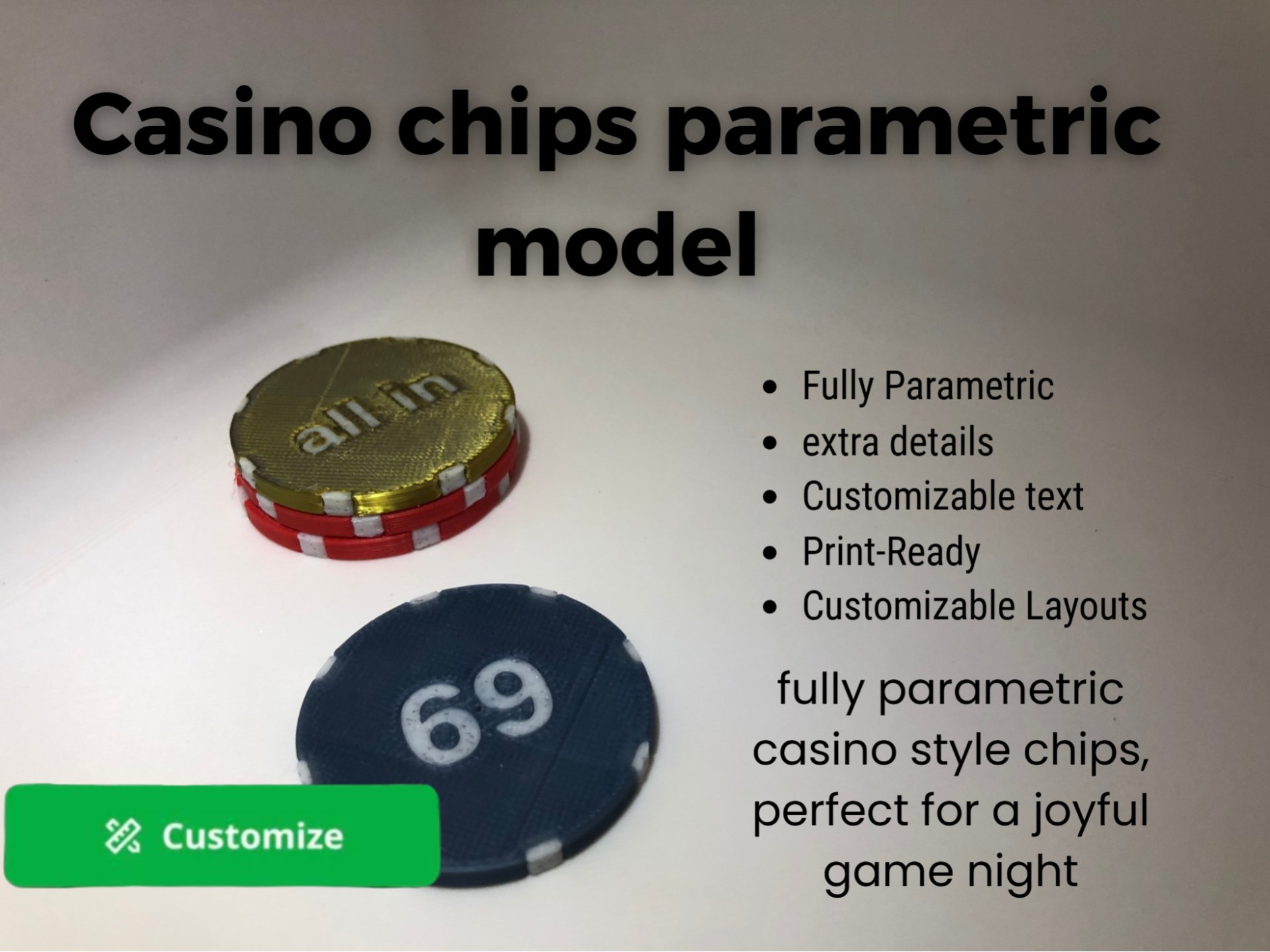 casino chips parametric model