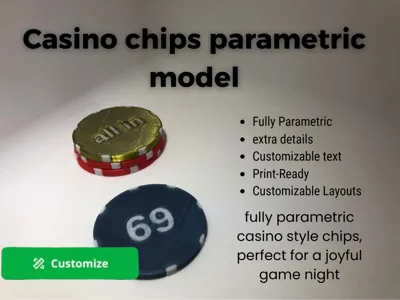 casino chips parametric model