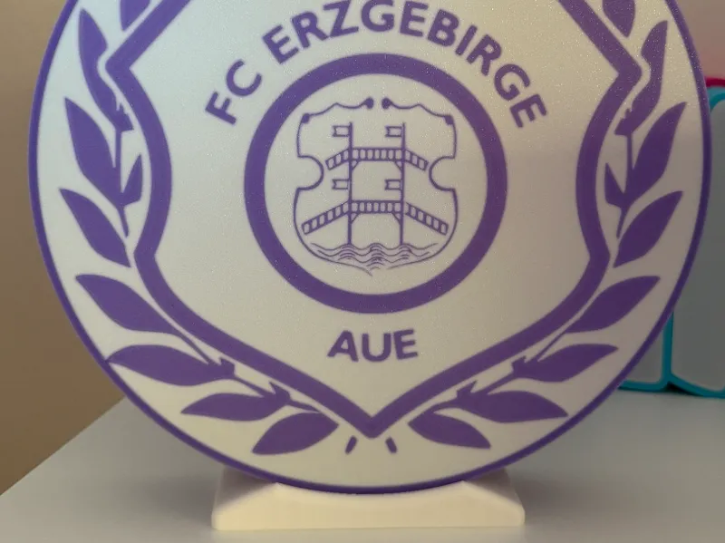 Lightbox Erzgebirge Aue - LED beleuchtet + Stand