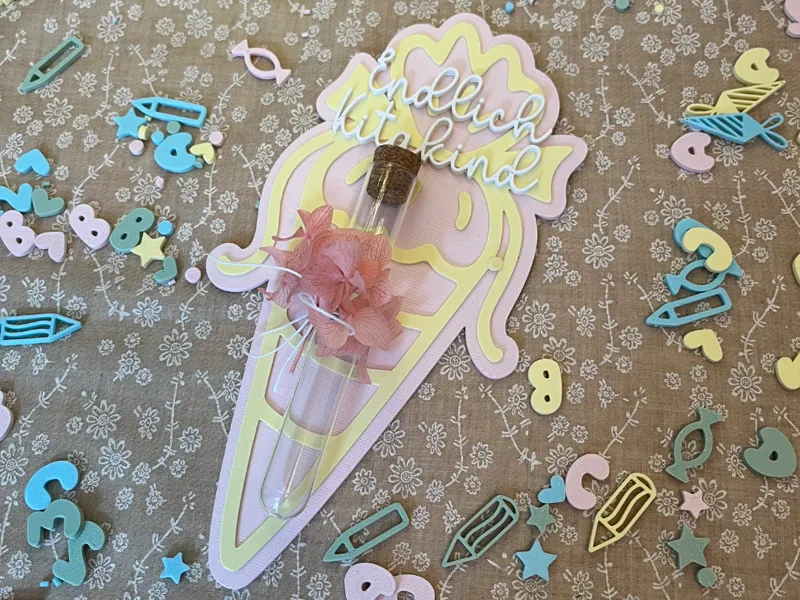 Endlich Kitakind - Zuckertüten Reagenzglas
