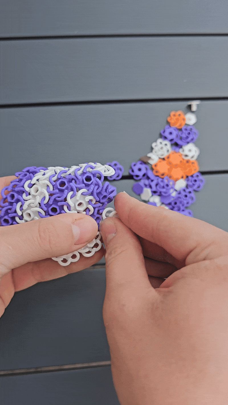 Modular NASA chainmail fabric fidget