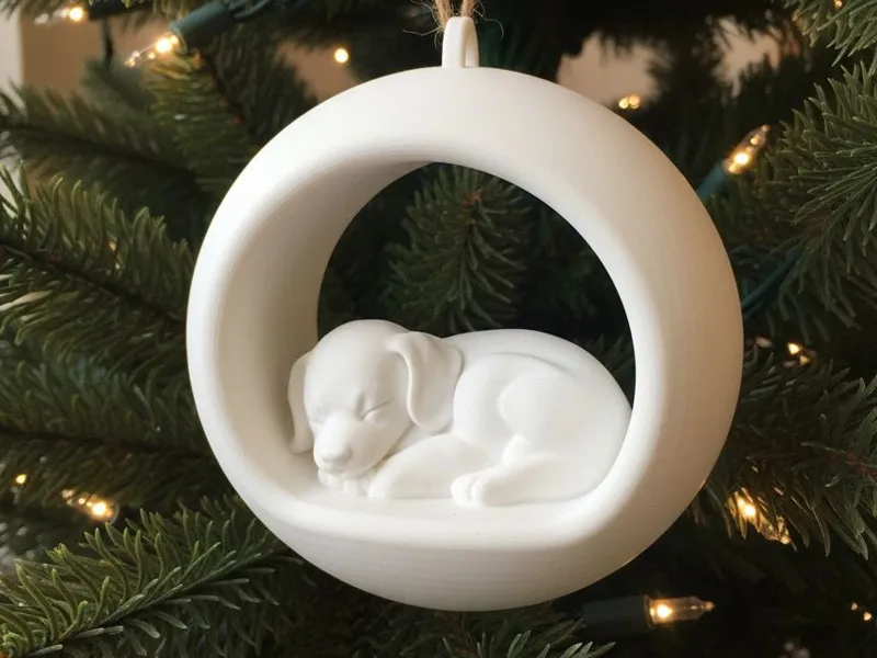 Christmas Bauble Dog