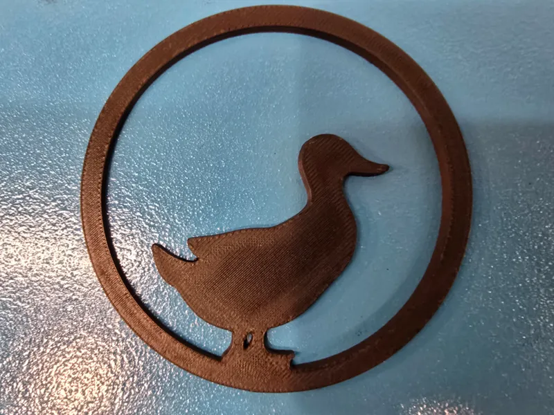 Duck Silhouette Portrait