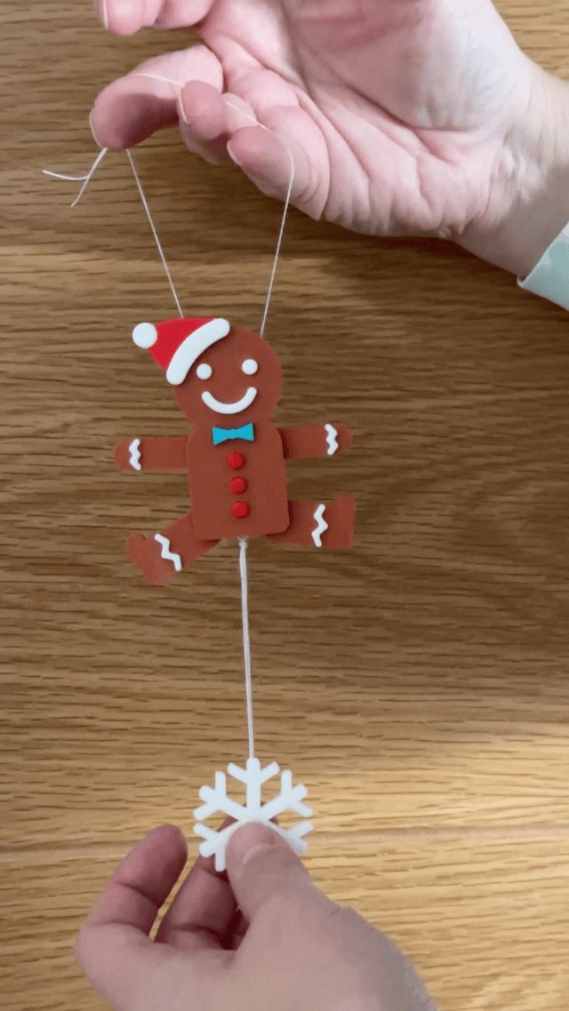 Dancing Gingerbread Man Christmas Tree Decoration
