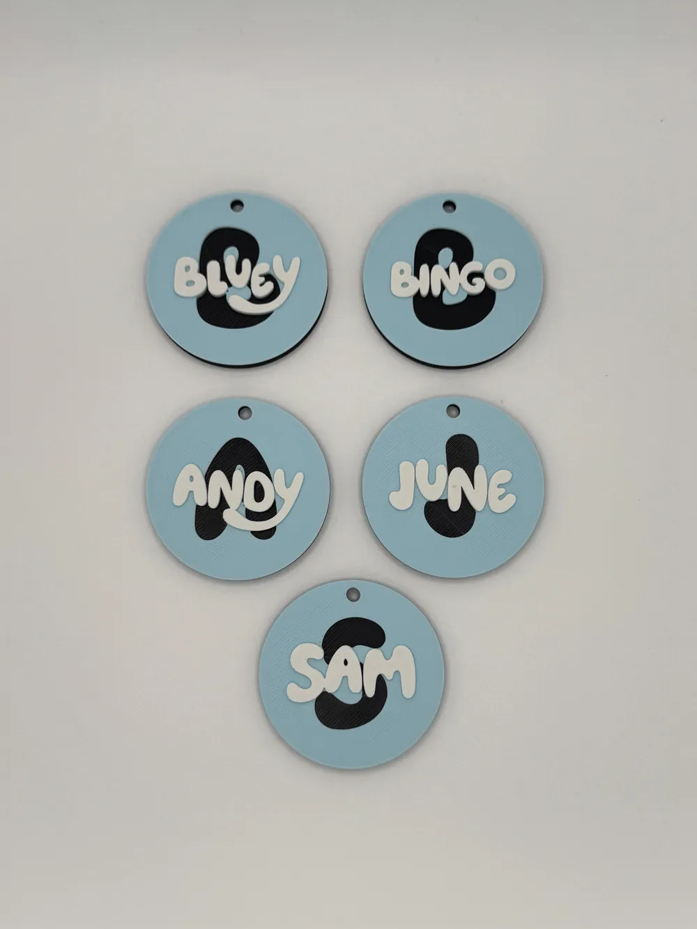 Bluey Font Customizable Circular Keychain - Free 3D Print Model ...