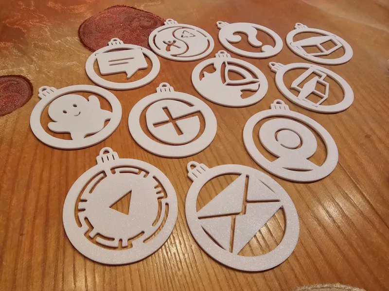 Geocaching Christmas tree Ornaments