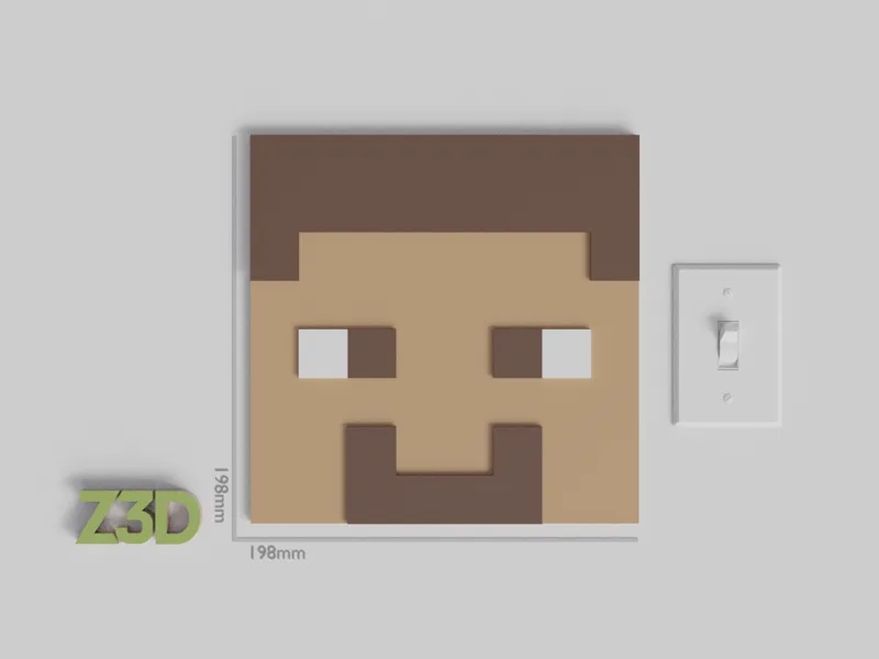 Minecraft Steve (Wall Decoration - AMS/SPLIT)