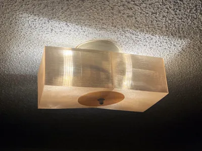 Rectangular Lampshade for 10mm Mount in 3 Parts