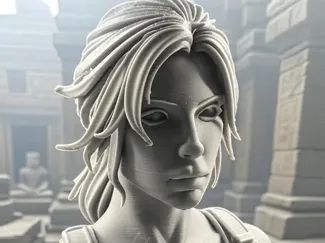 Buste Lara Croft Tomb Raider stylise