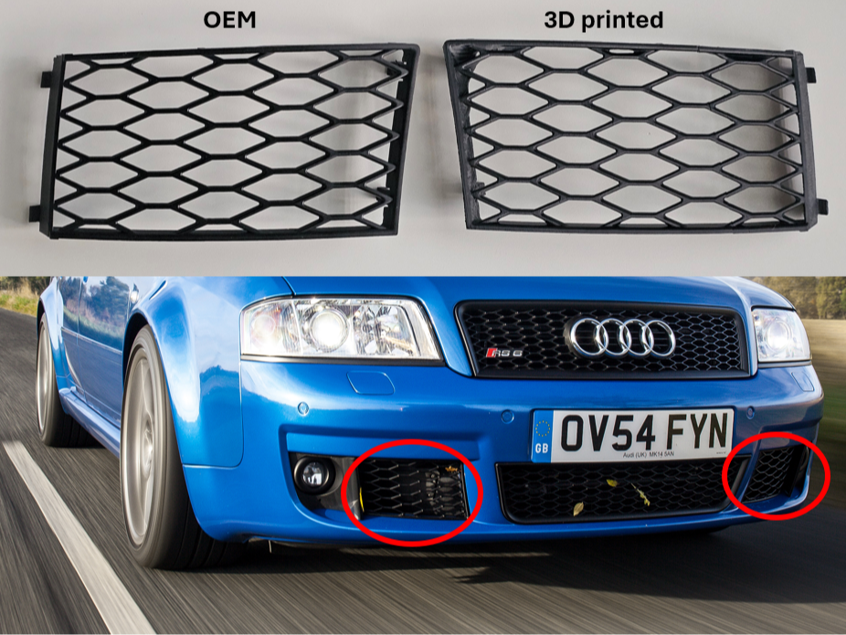 Audi RS6 C5 bumper front grills
