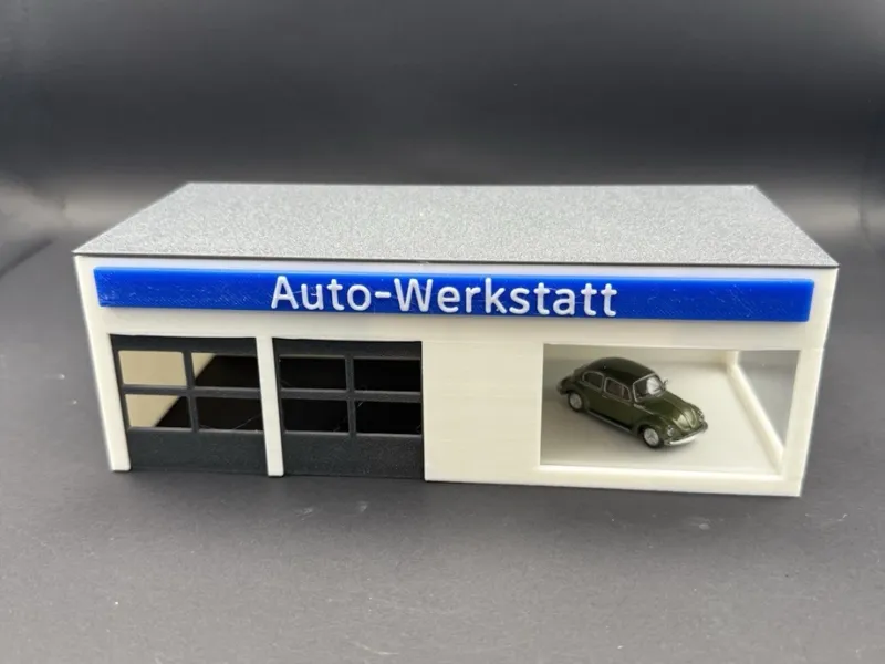 Autowerkstatt 1:87 Modelleisenbahn Spur H0
