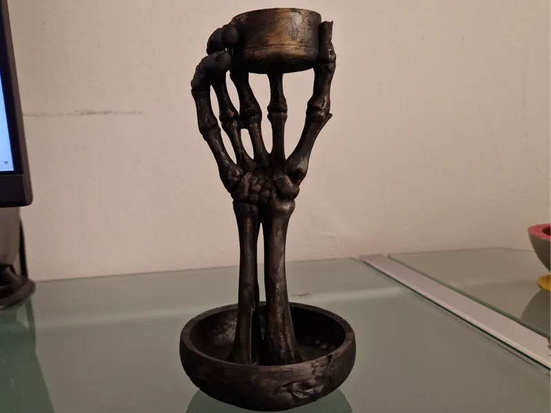 Skull Art Teelichthalter