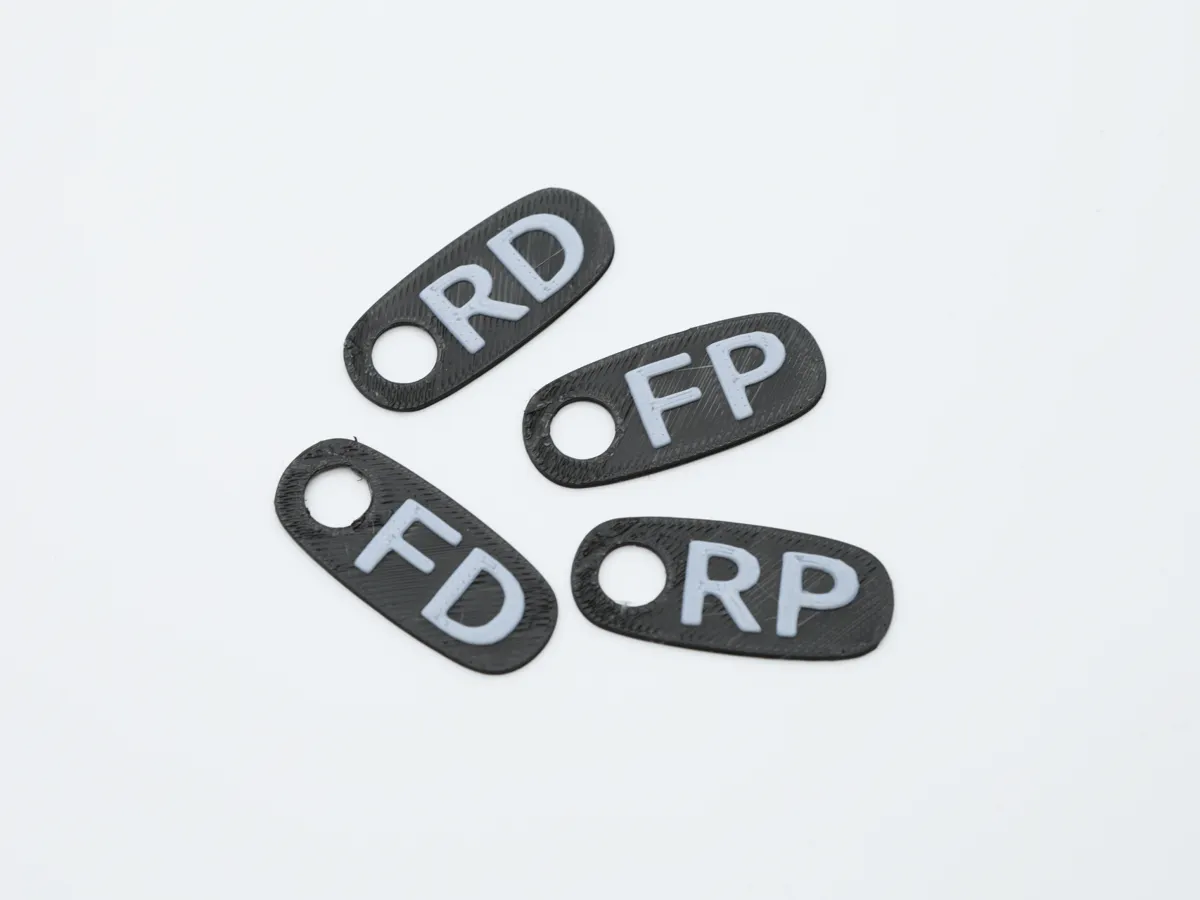 Tire Wheel Position Indicator Tags Tire Stem Tags - Free 3D Print Model ...