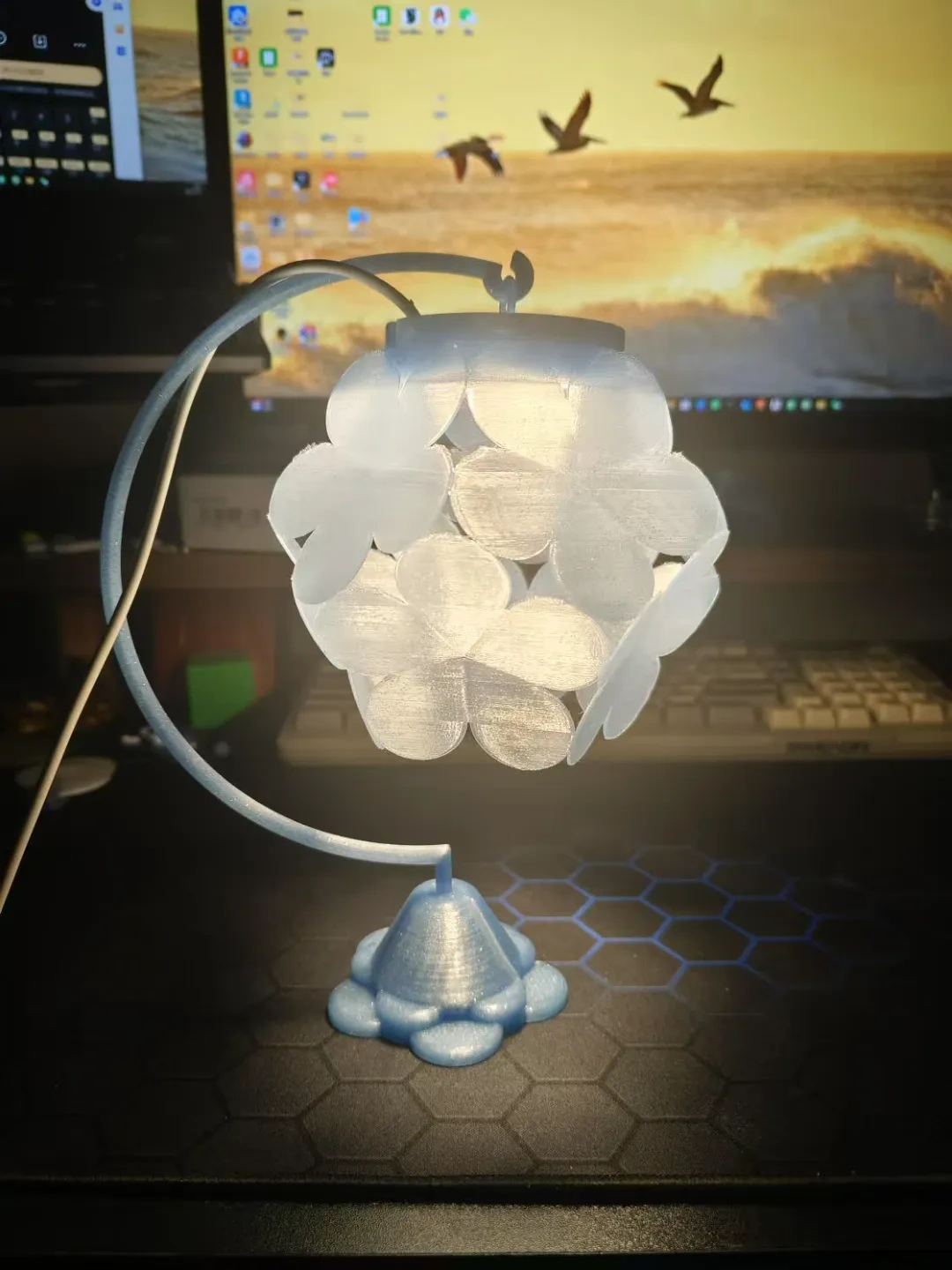 Miniatura 6 do modelo 3D 柏拉图多面体花瓣灯笼——十瓣光庭