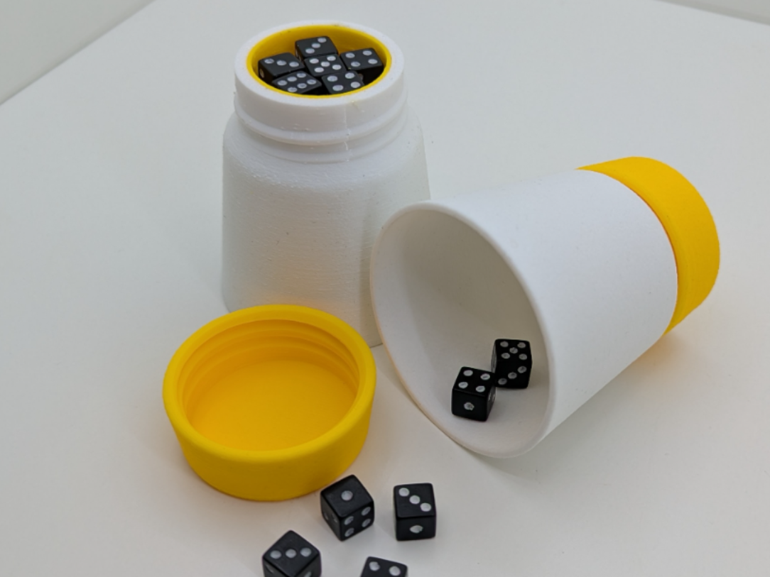 Flexible Dice Cup TPU with dice compartment