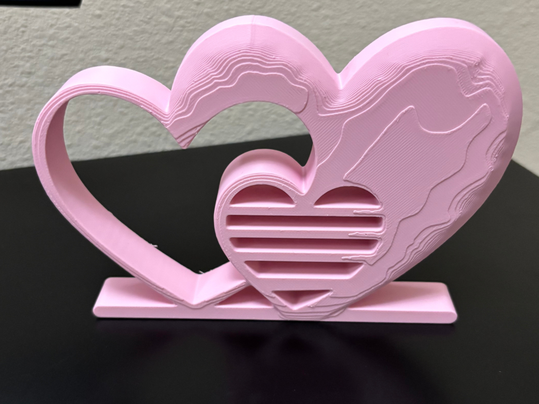 3 heart decor