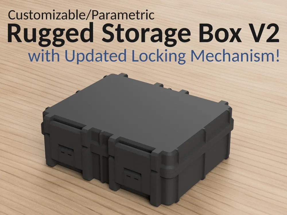 Organizador: Parametric Rugged Storage Box V2. Referencia del modelo original.