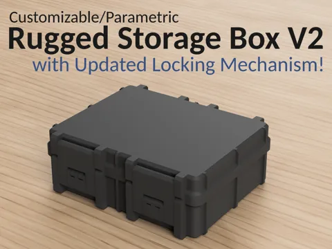Organizador: Parametric Rugged Storage Box V2 — referencia de MakerWorld