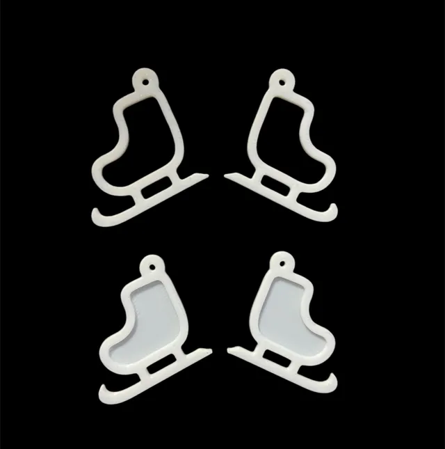 ice skate earrings