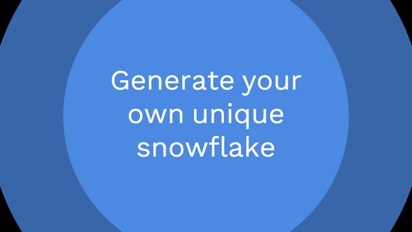 Snowflake Machine - Generate your random snowflake