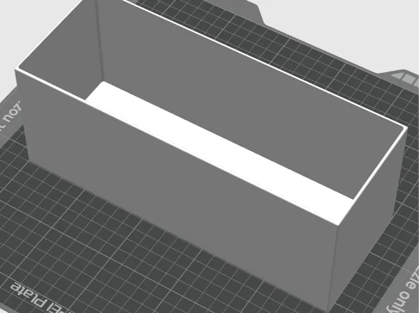Bac de bureau étroit 200x100x95 mm