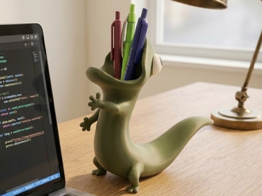 HOPPERS -  TOM LIZARD MEME DESK BUDDY PEN HOLDER