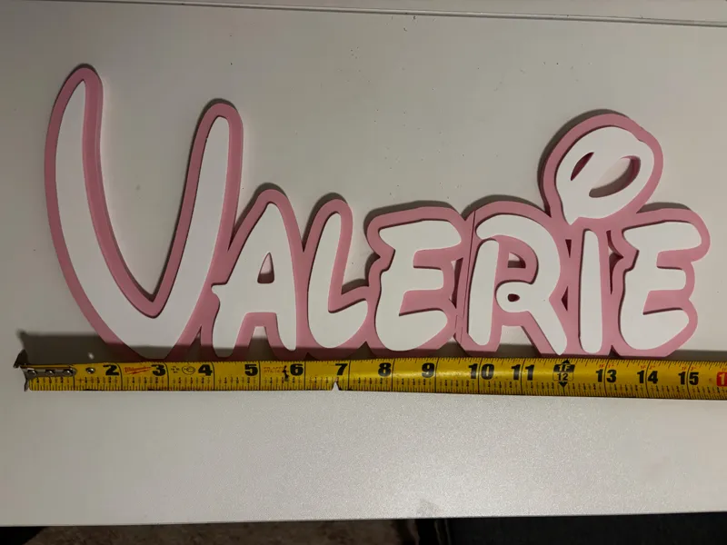 Disney Name Sign Valerie Kid Room Wall Decor