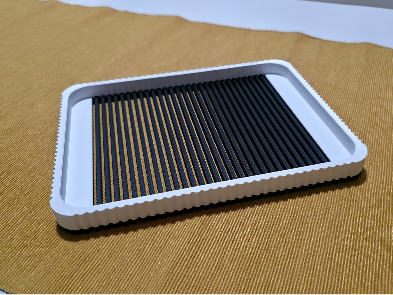 Modern Slatted Tray