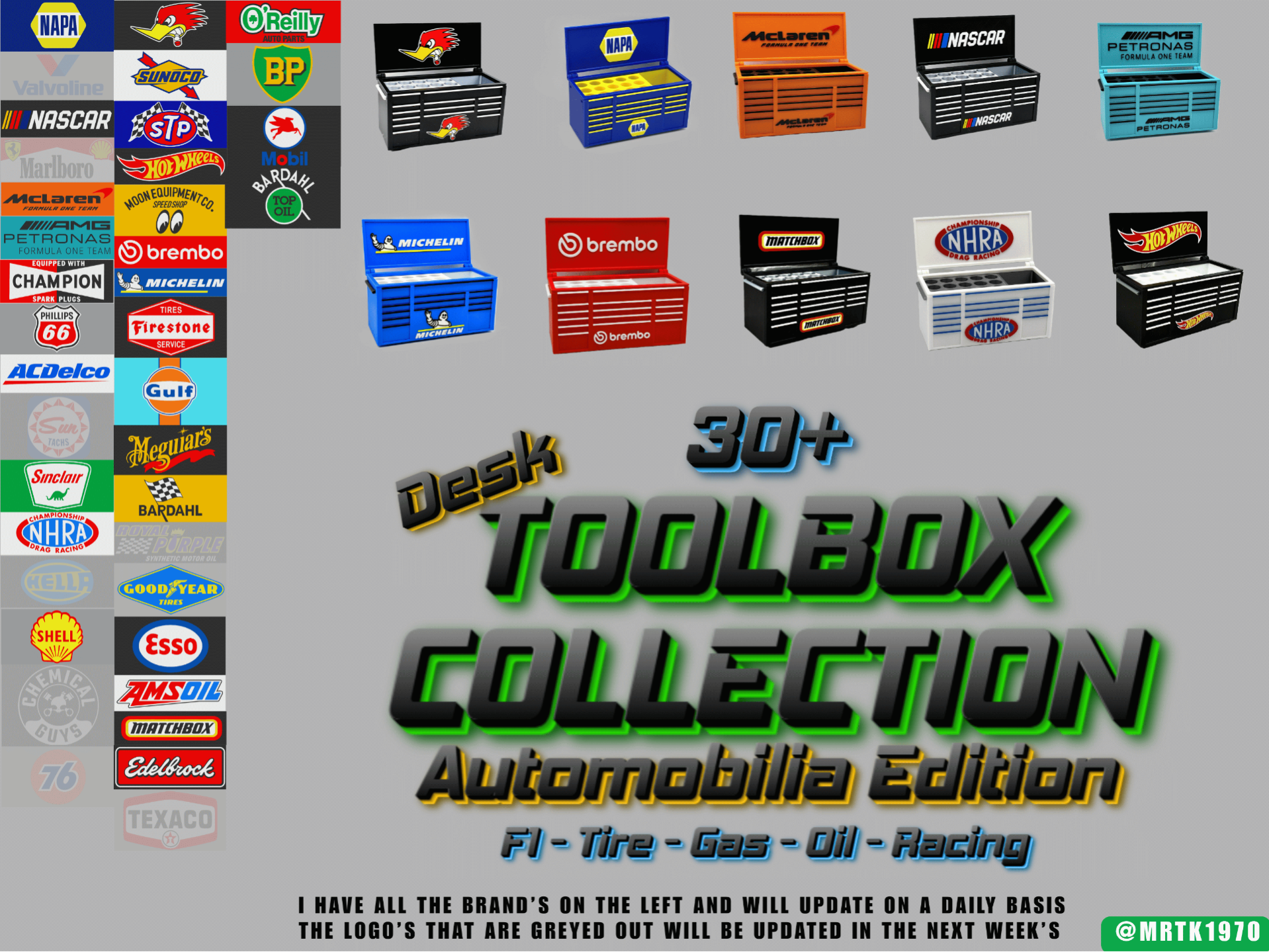 30+ Desk Toolbox Automobilia Edition Oil F1 Racing