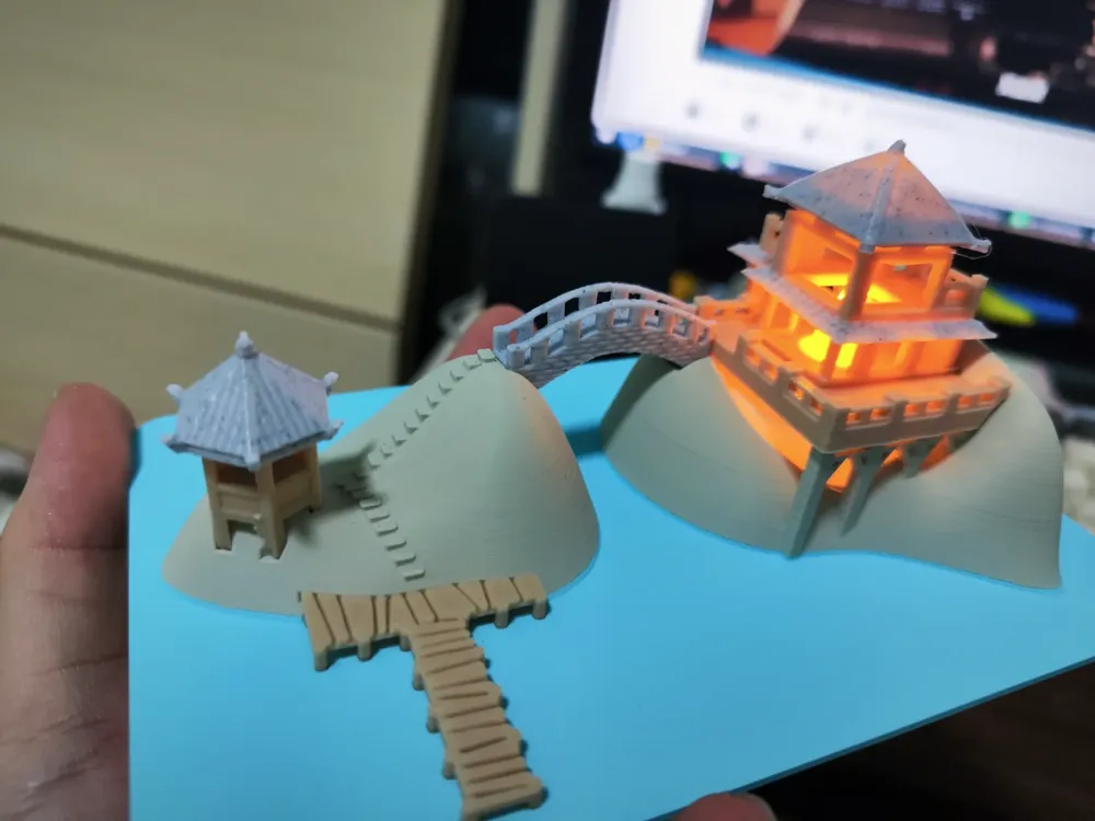 Chinese style landscape painting by 造梦人_ Dream Maker - MakerWorld