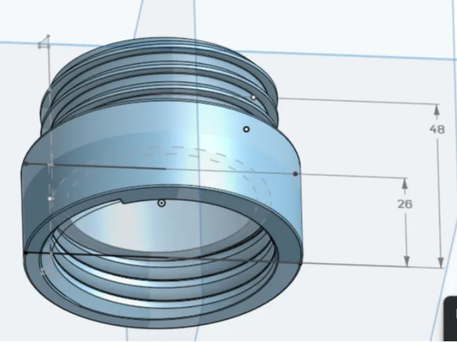 DIN-61 thread extender