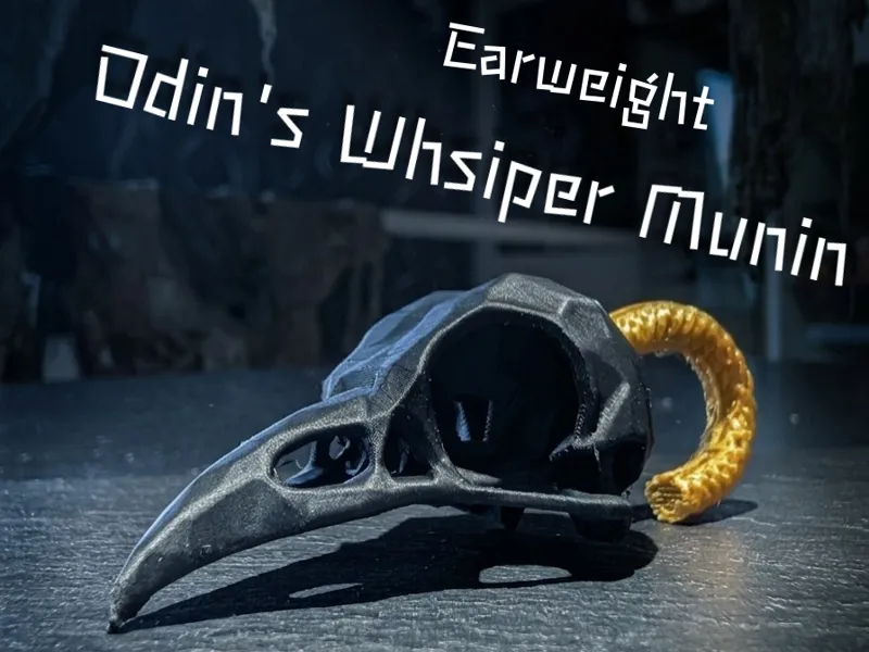 Odins Whisper – Munin | The Raven Skull Earweight