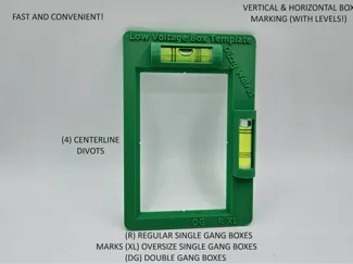 Low Voltage Box Cutting Template