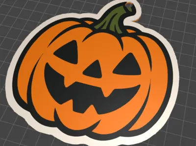 Jack-o’-lantern Keychain