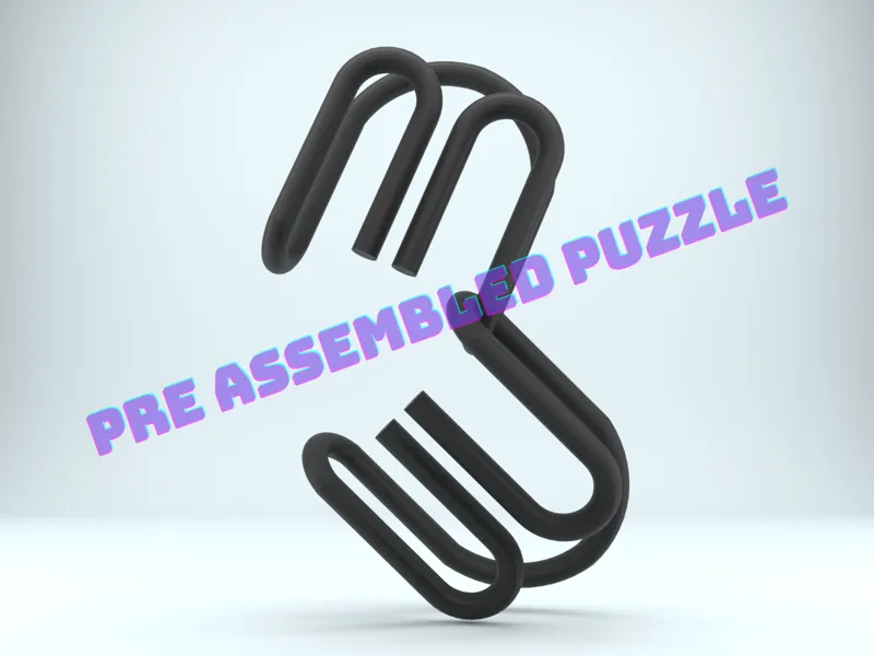 Pre-assembled puzzle