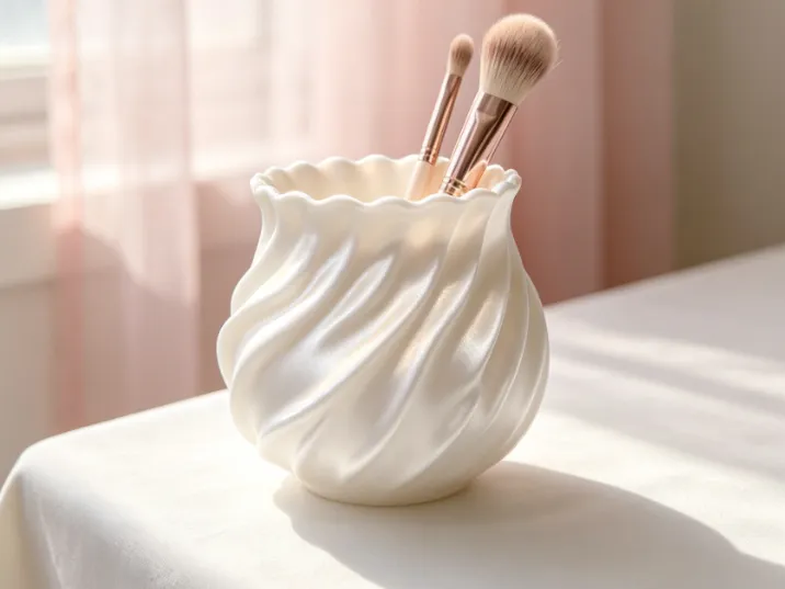 Silk-textured storage containers