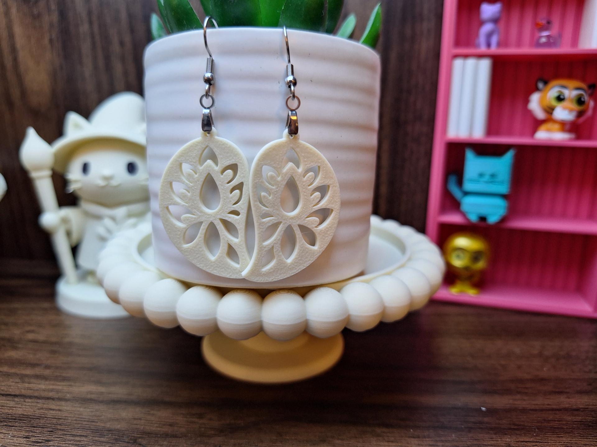 Textured Nautilus Shell Earrings