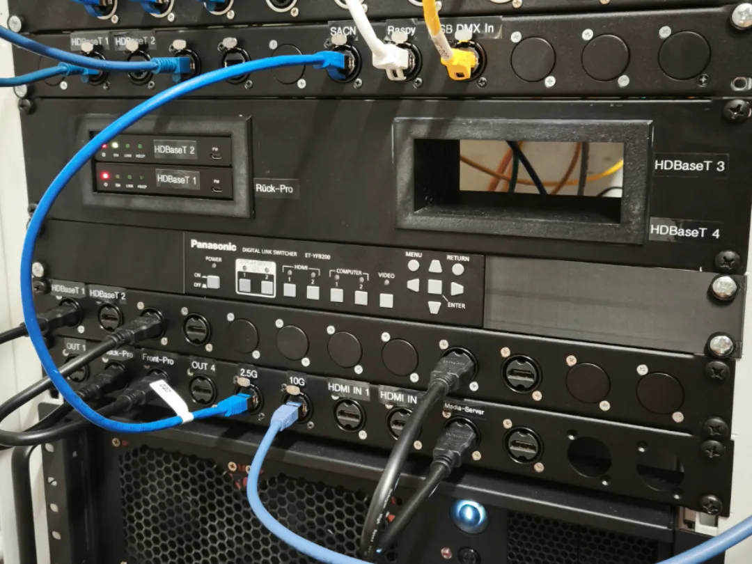 Panasonic Cell Module Rack Panasonic Digital Link Switcher Supporto per rack 19