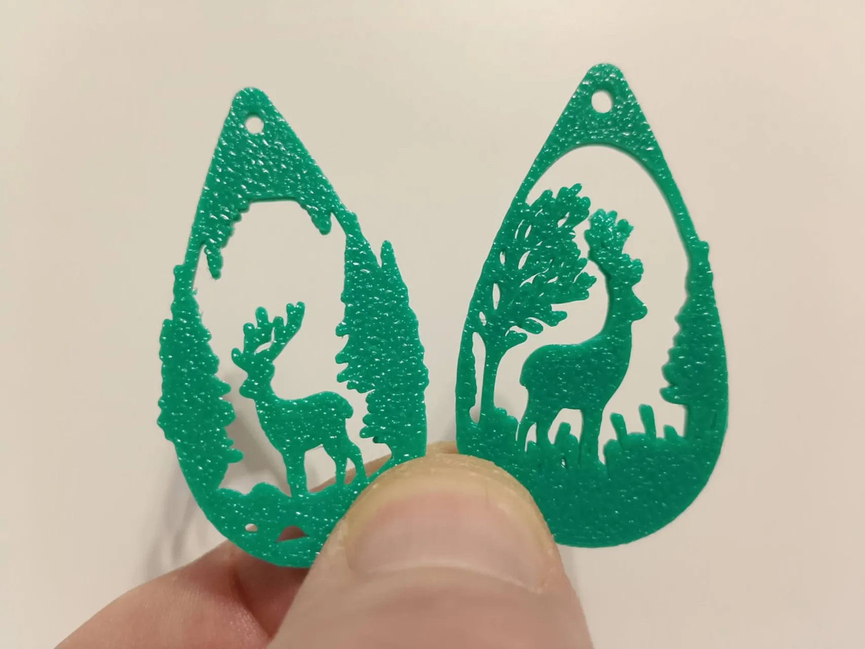 Christmas earrings view 3