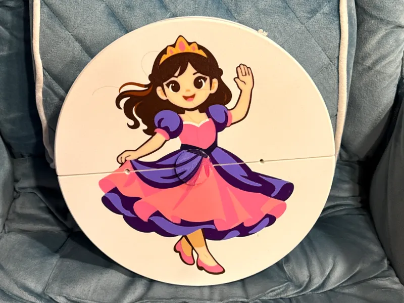3DTMT Princess Purple Dress Wheel