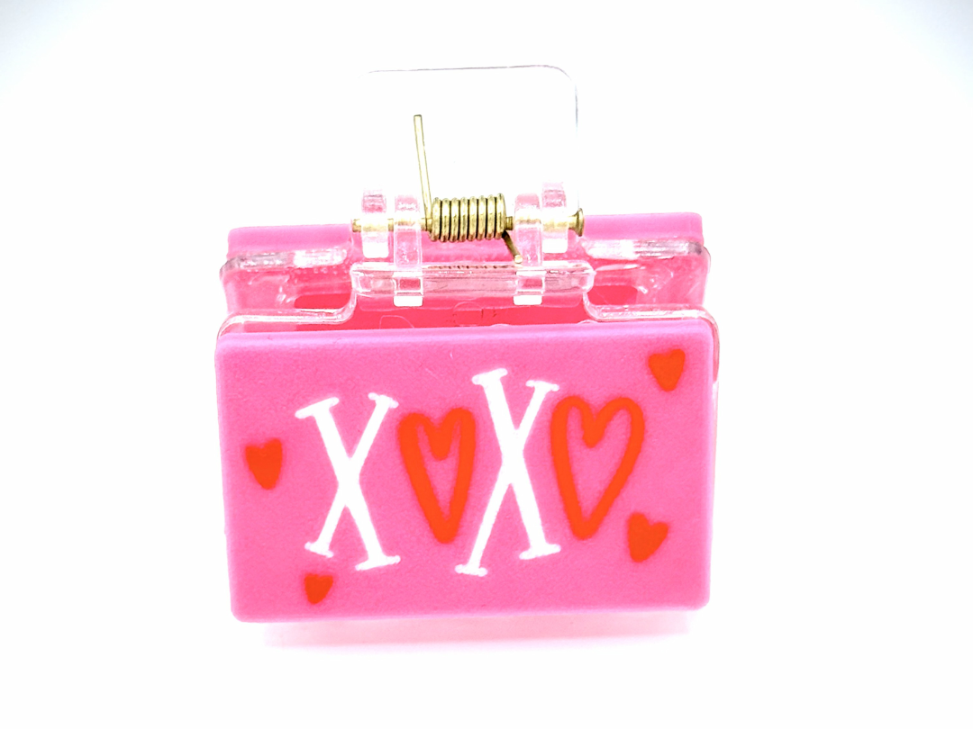 Mini Claw Clip Plates: XOXO