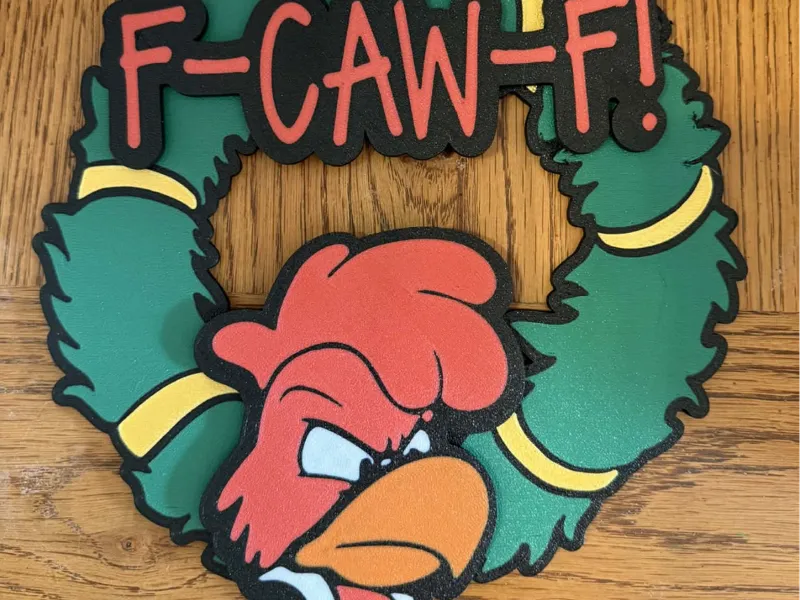 F-Kaw-F Wreath
