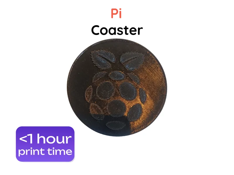 Raspberry pi coaster