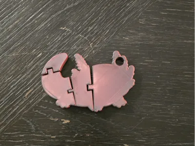 Flexi Axolotl — Print-In-Place