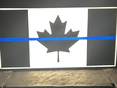 Canadian Thin Blue Line Lightbox