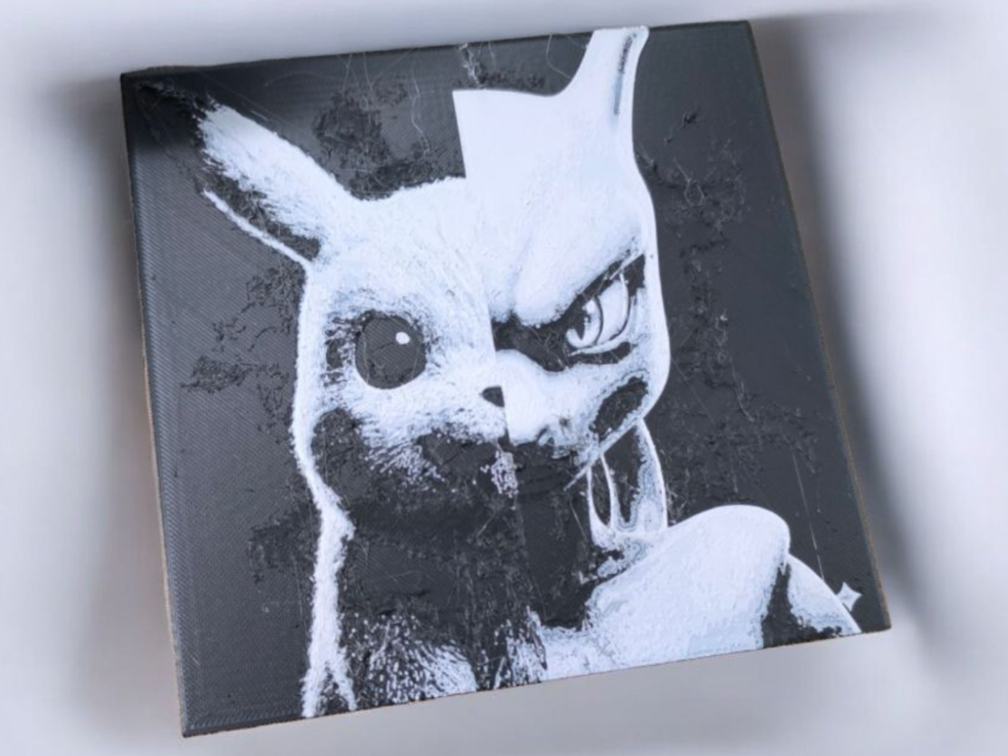 Dark Electric Mascot – HueForge Poster 